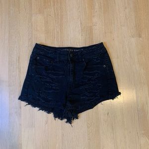 Black Denim American Eagle Shorts